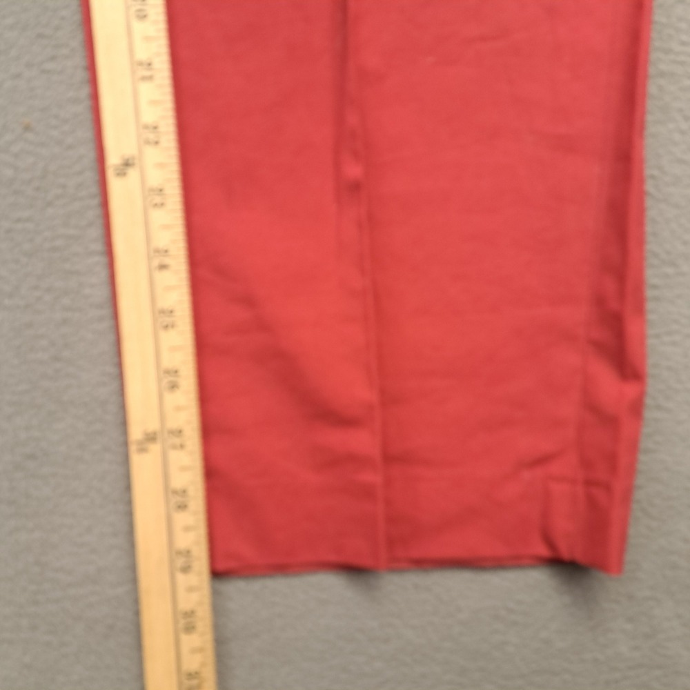 Brooks Brothers 346 Mens Red Cotton Classic Fit Flat Front Chinos Pants 36x30 - Picture 6 of 9